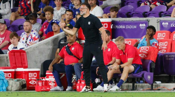 Anthony Hudson as USMNT interim manager.